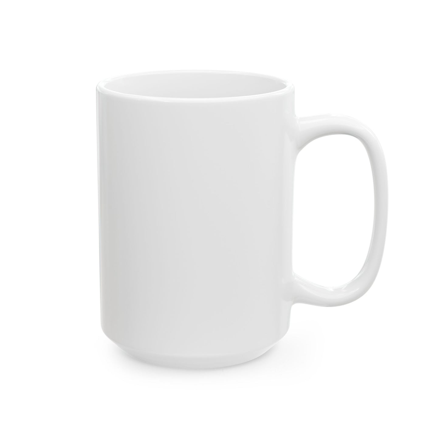 Ceramic Mug — Retro Coffee Cup (11oz/15oz) - White