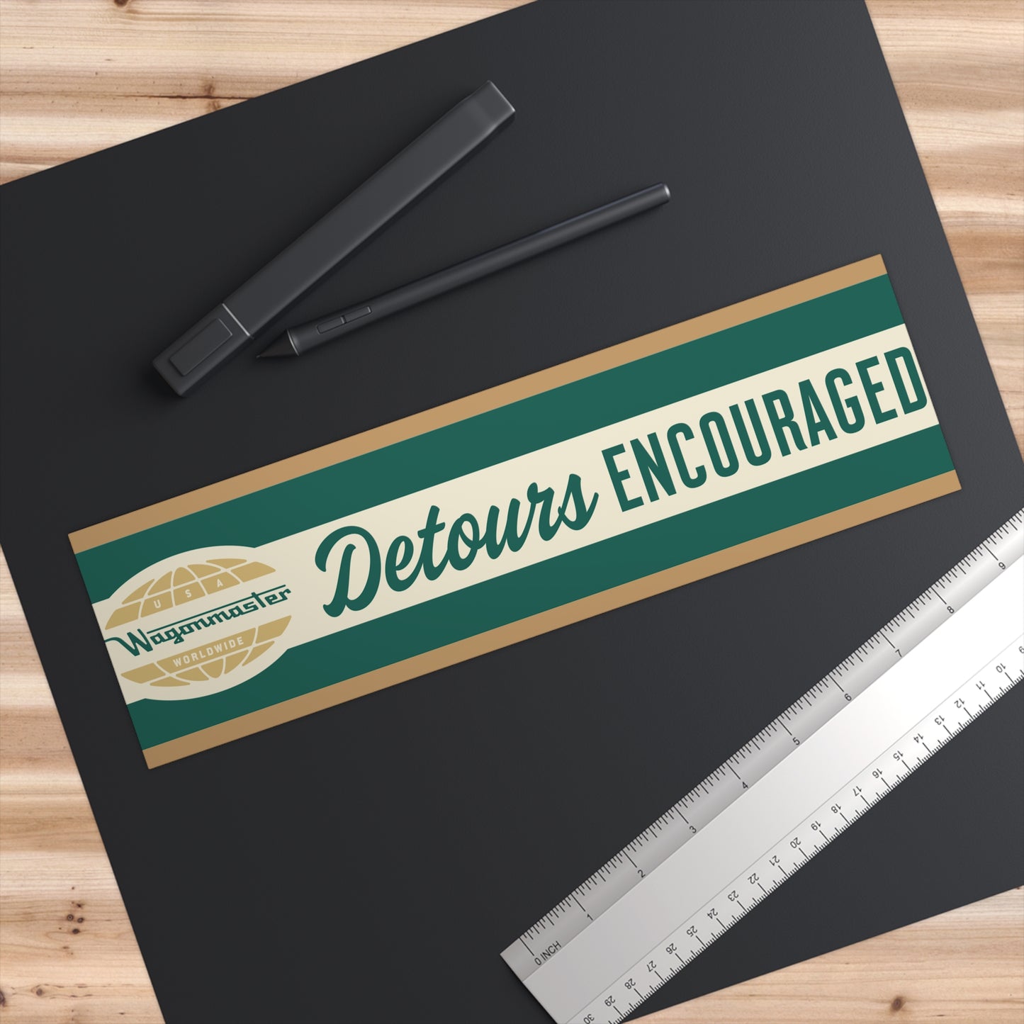 Bumper Sticker — “Detours Encouraged” - Green