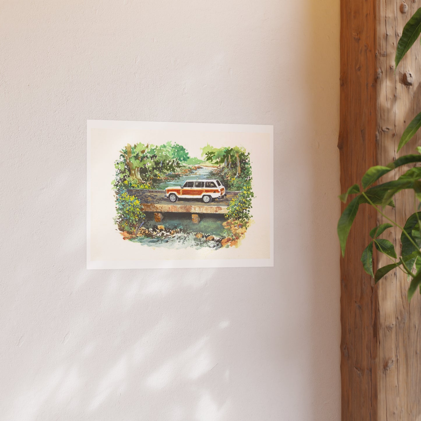 White Wagoneer Poster - Multiple Sizes Available