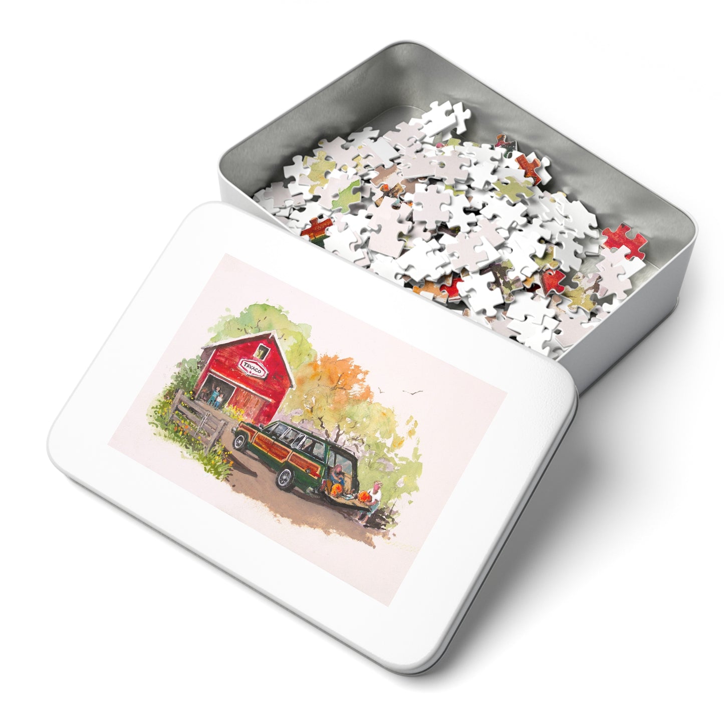 Wagonmaster Jigsaw Puzzle (with Tin) - Fall Harvest