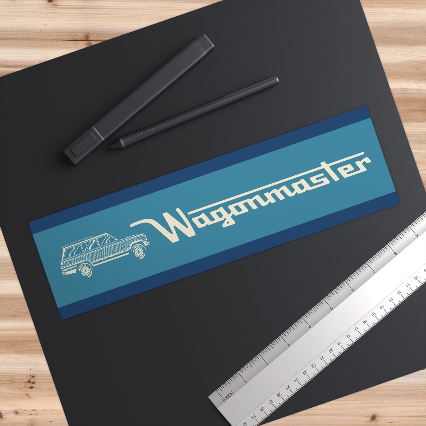 Bumper Sticker — “Wagonmaster” - Blue