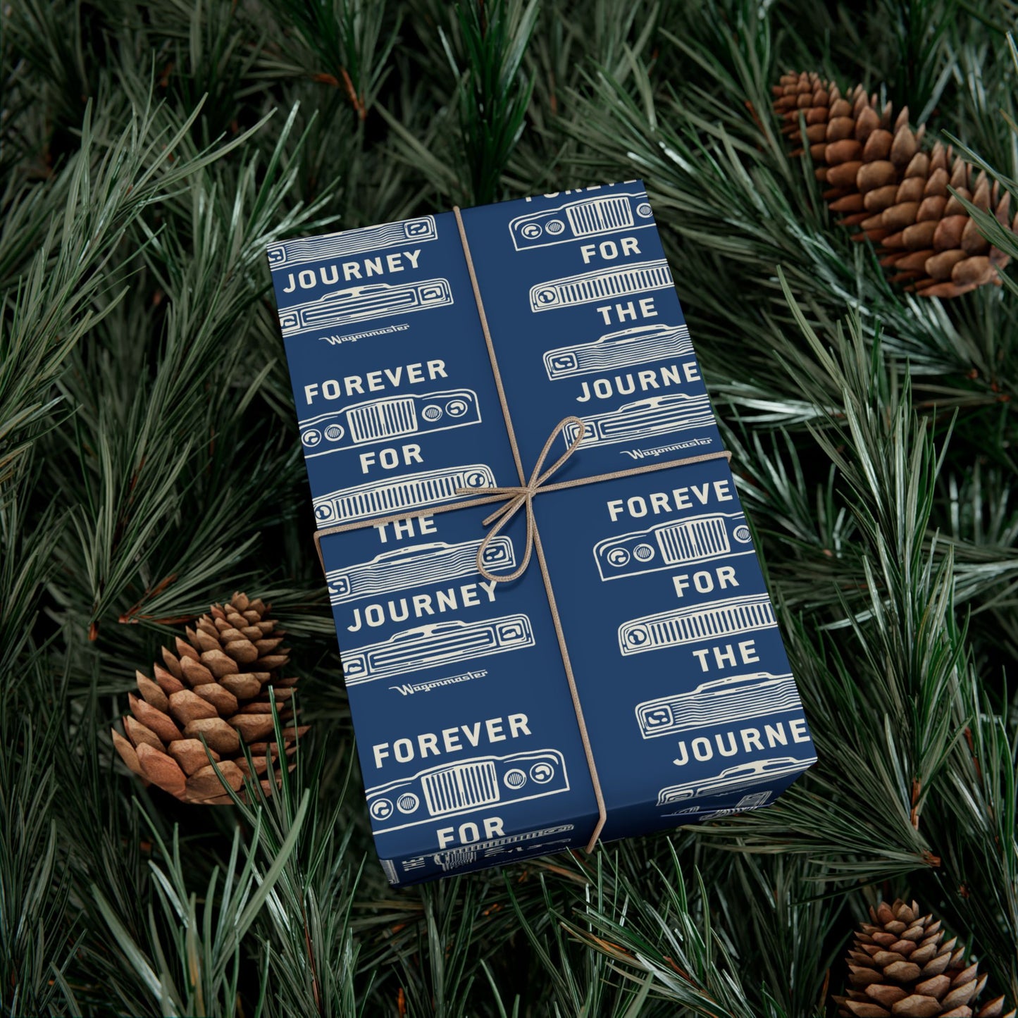 For the Journey Wrapping Paper — Navy Blue