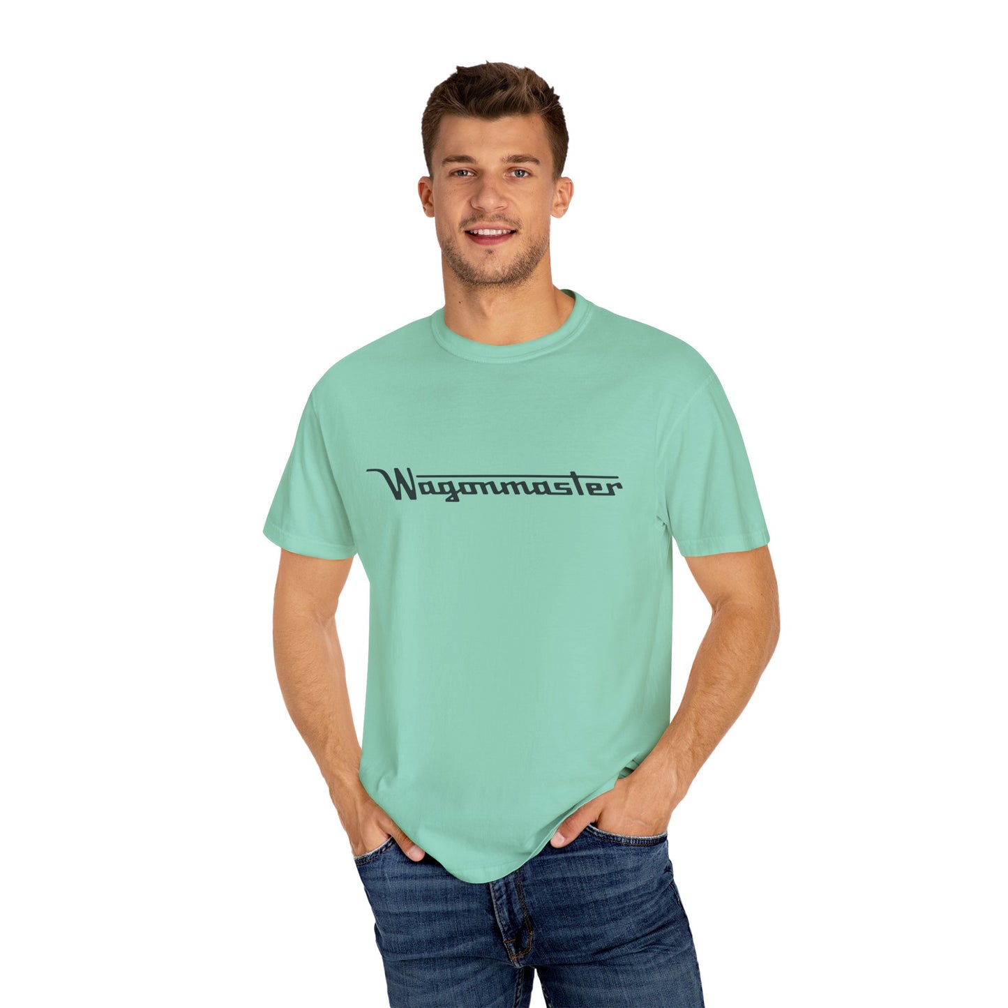 Wagonmaster Unisex Garment-Dyed T-Shirt, Casual Tee for Everyday Wear, Perfect Gift for Adventurers, Vintage Style, Unique Graphic Shirt