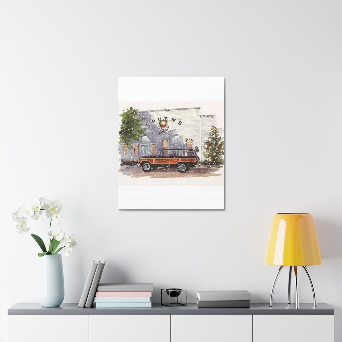 Christmas at Gruene Hall Stretched Canvas Art