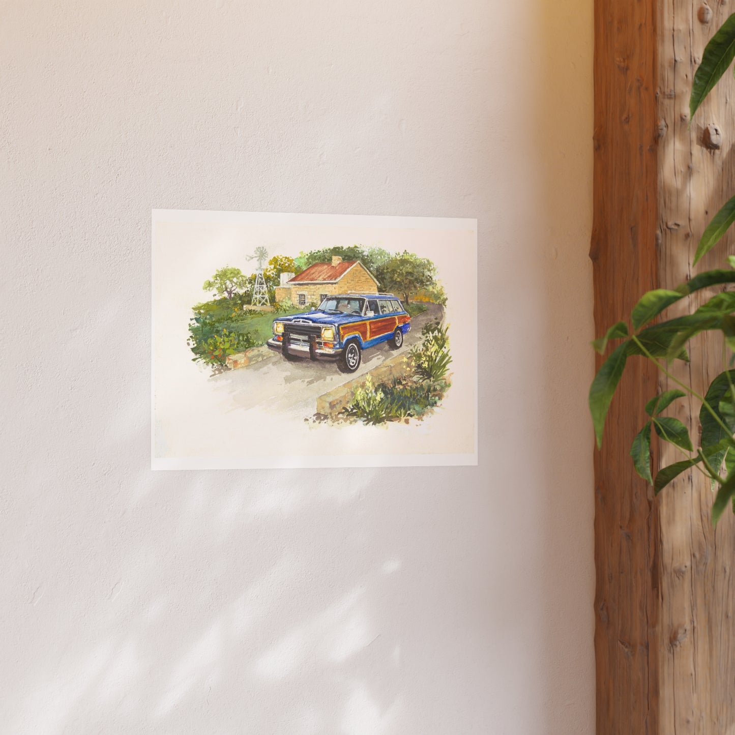 Blue Wagoneer Poster - Multiple Sizes Available