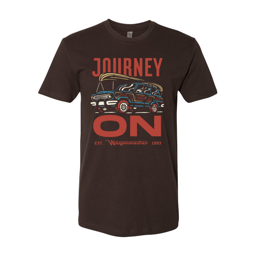 Wagoneer Journey On - Adult Shirt - Dark Chocolate - Wagonmaster