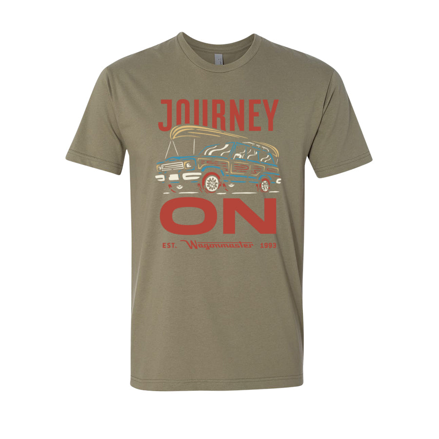 Wagoneer Journey On - Adult Shirt - Light Olive - Wagonmaster