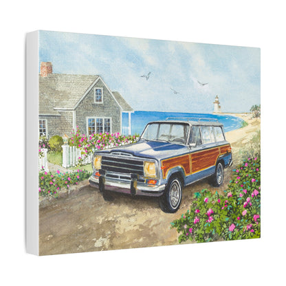 Nantucket Wagoneer Stretched Canvas Art