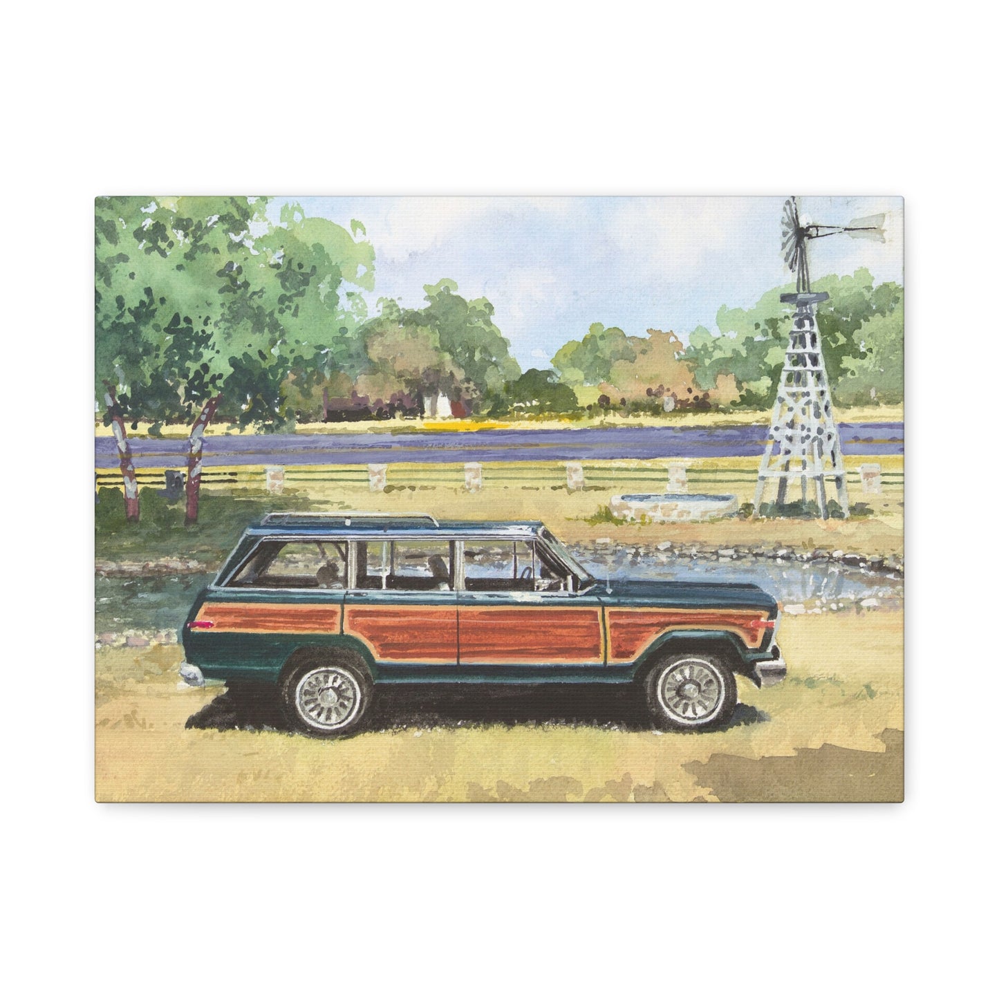 Vintage Car Canvas Art Print