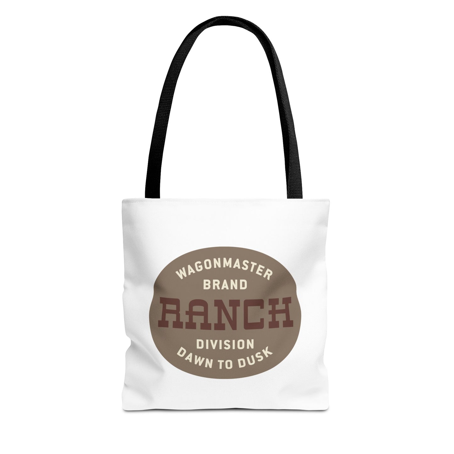 Ranch Wagonmaster Logo Tote Bag — Vintage Western 'Dawn to Dusk' Cotton Tote