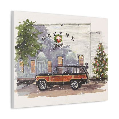 Christmas at Gruene Hall Stretched Canvas Art
