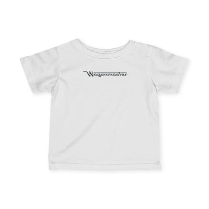 'Wagonmaster' Minimal Logo Baby Shirt - Black Lettering
