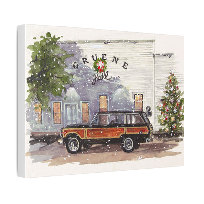 Christmas at Gruene Hall Stretched Canvas Art