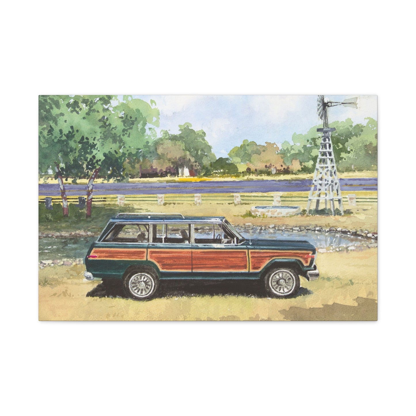 Vintage Car Canvas Art Print