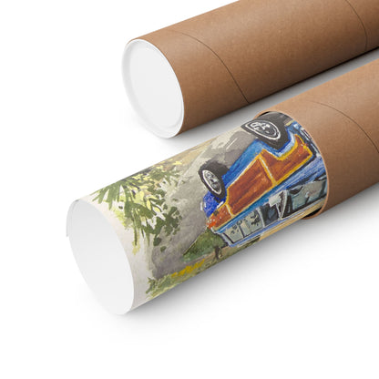 Blue Wagoneer Poster