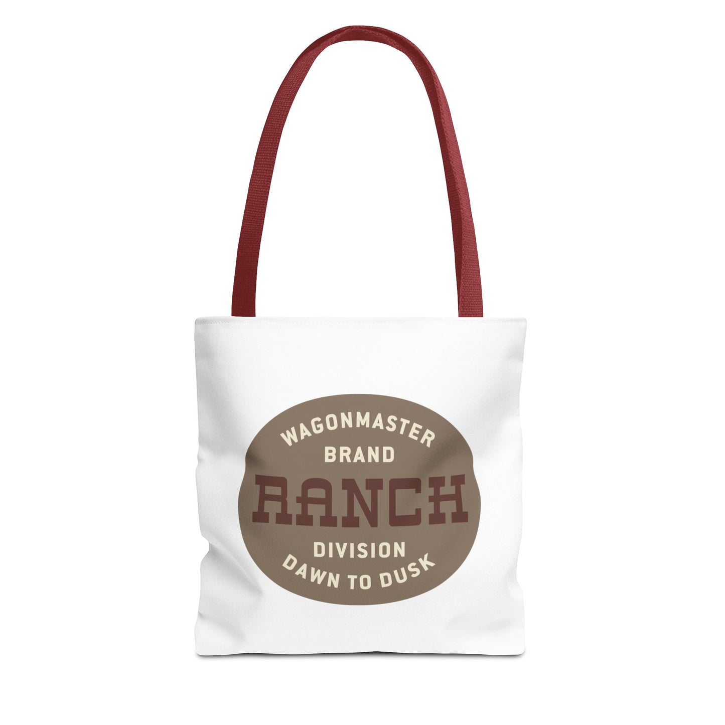 Ranch Wagonmaster Logo Tote Bag — Vintage Western 'Dawn to Dusk' Cotton Tote