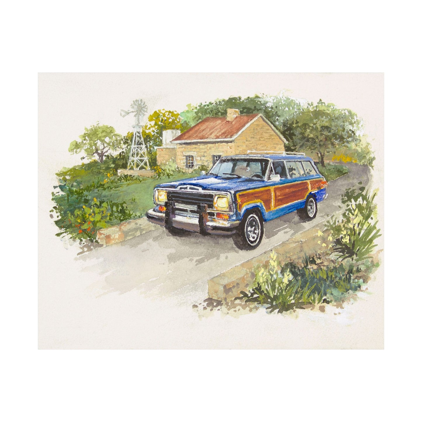 Blue Wagoneer Poster