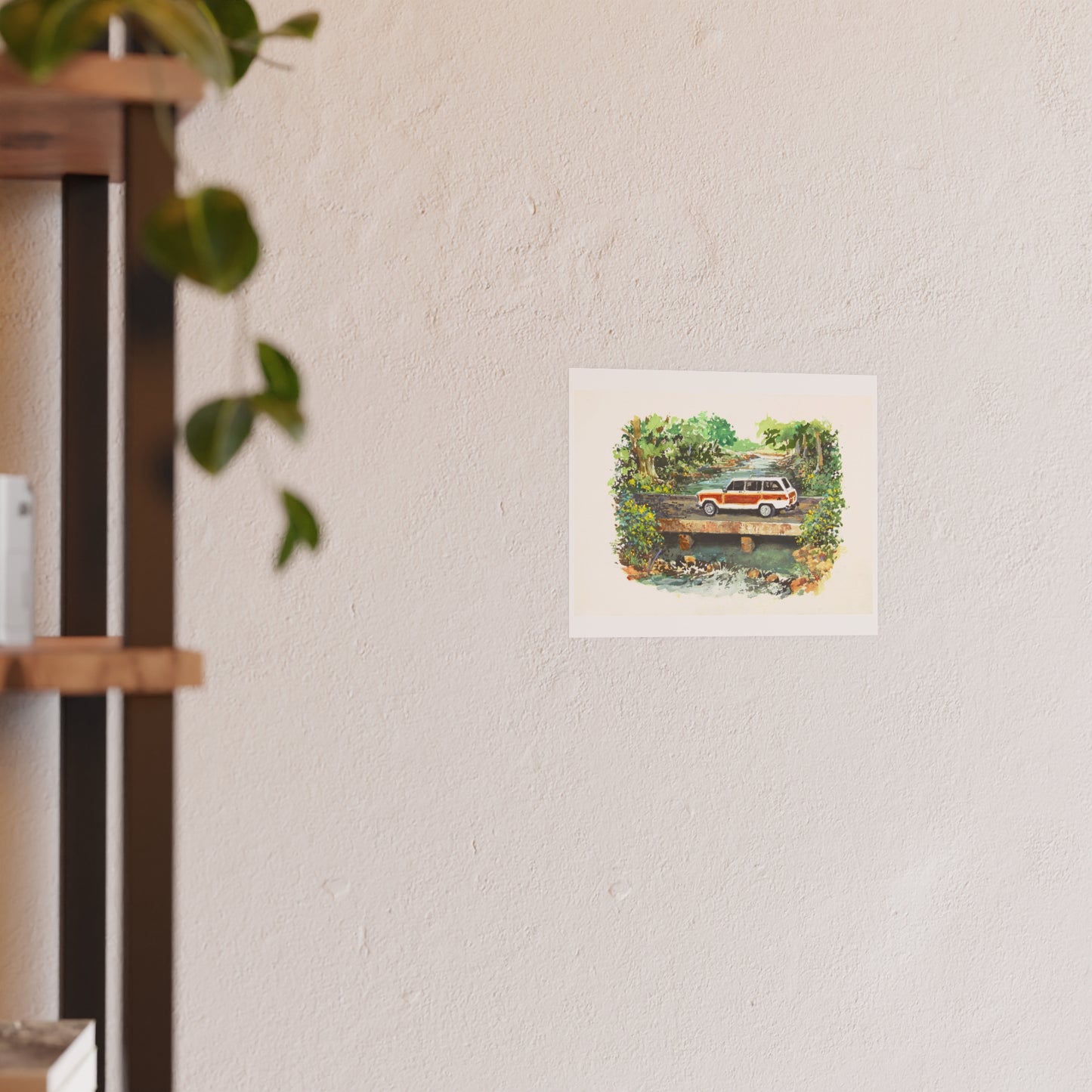 White Wagoneer Poster - Multiple Sizes Available