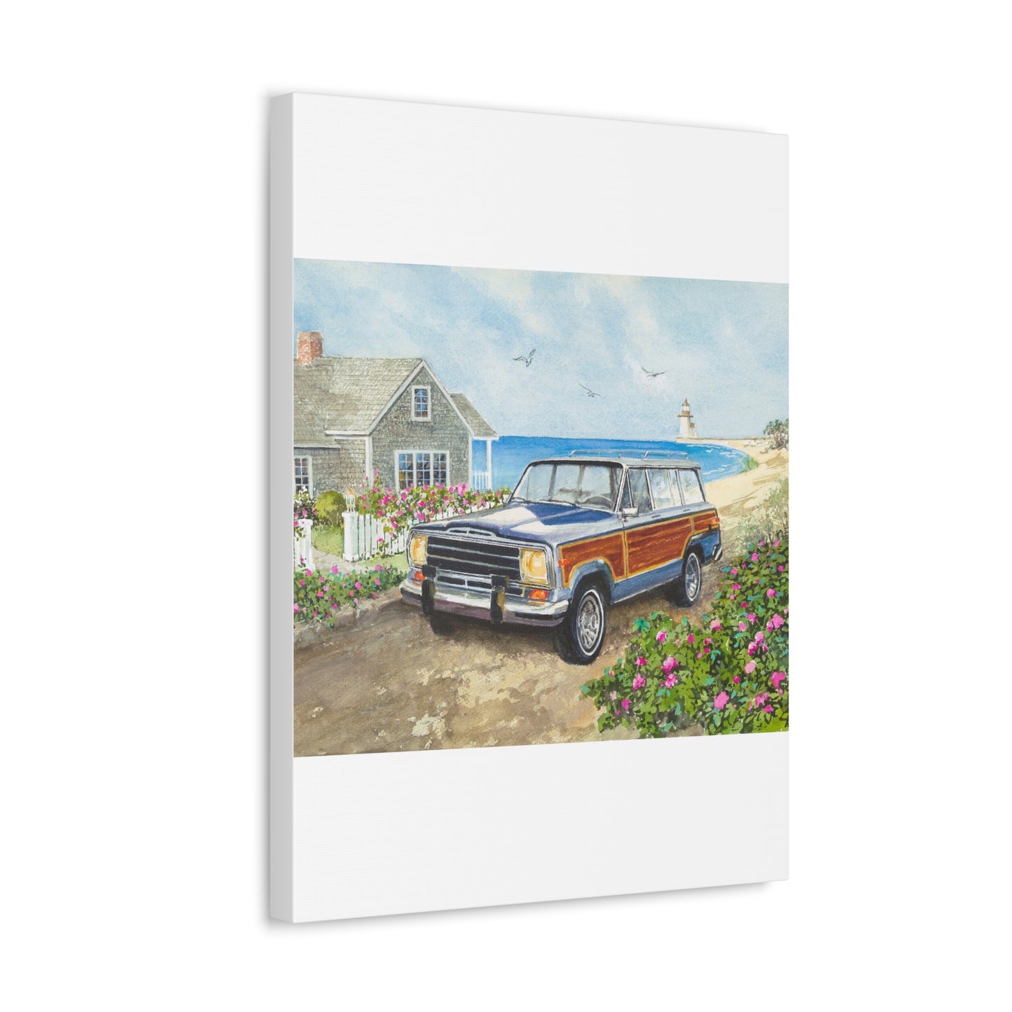 Nantucket Wagoneer Stretched Canvas Art