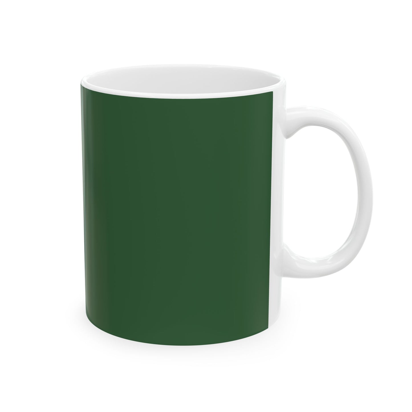 Ceramic Mug — Retro Coffee Cup (11oz/15oz) - Hunter Green