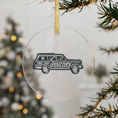 Acrylic Ornament — Retro Station Wagon 'Journey' Holiday Decoration