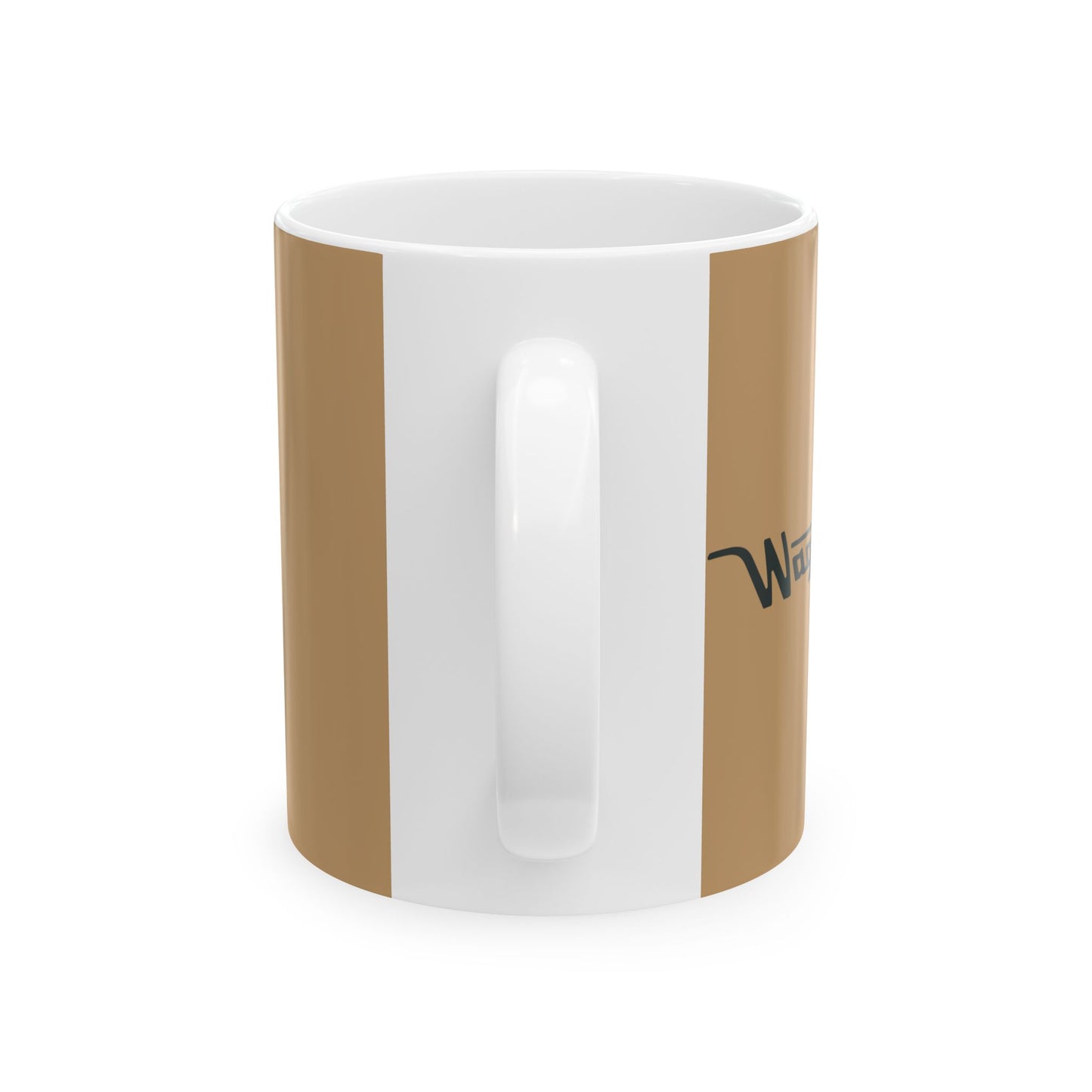 Ceramic Mug — Retro Coffee Cup (11oz/15oz) - Camel