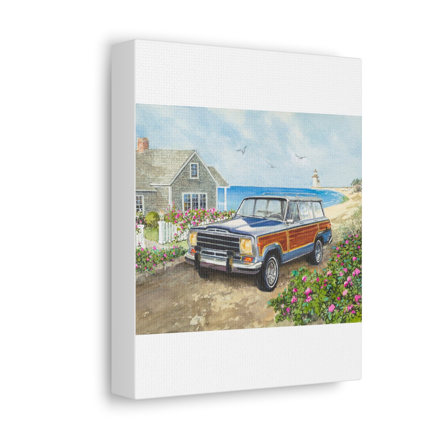 Nantucket Wagoneer Stretched Canvas Art