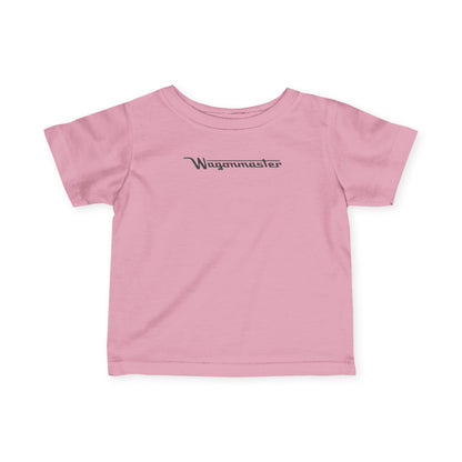 'Wagonmaster' Minimal Logo Baby Shirt - Black Lettering