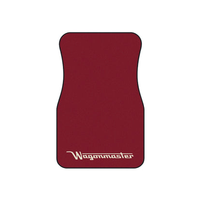 Wagonmaster Custom Fit Floor Mats - Burgundy with Tan Logo