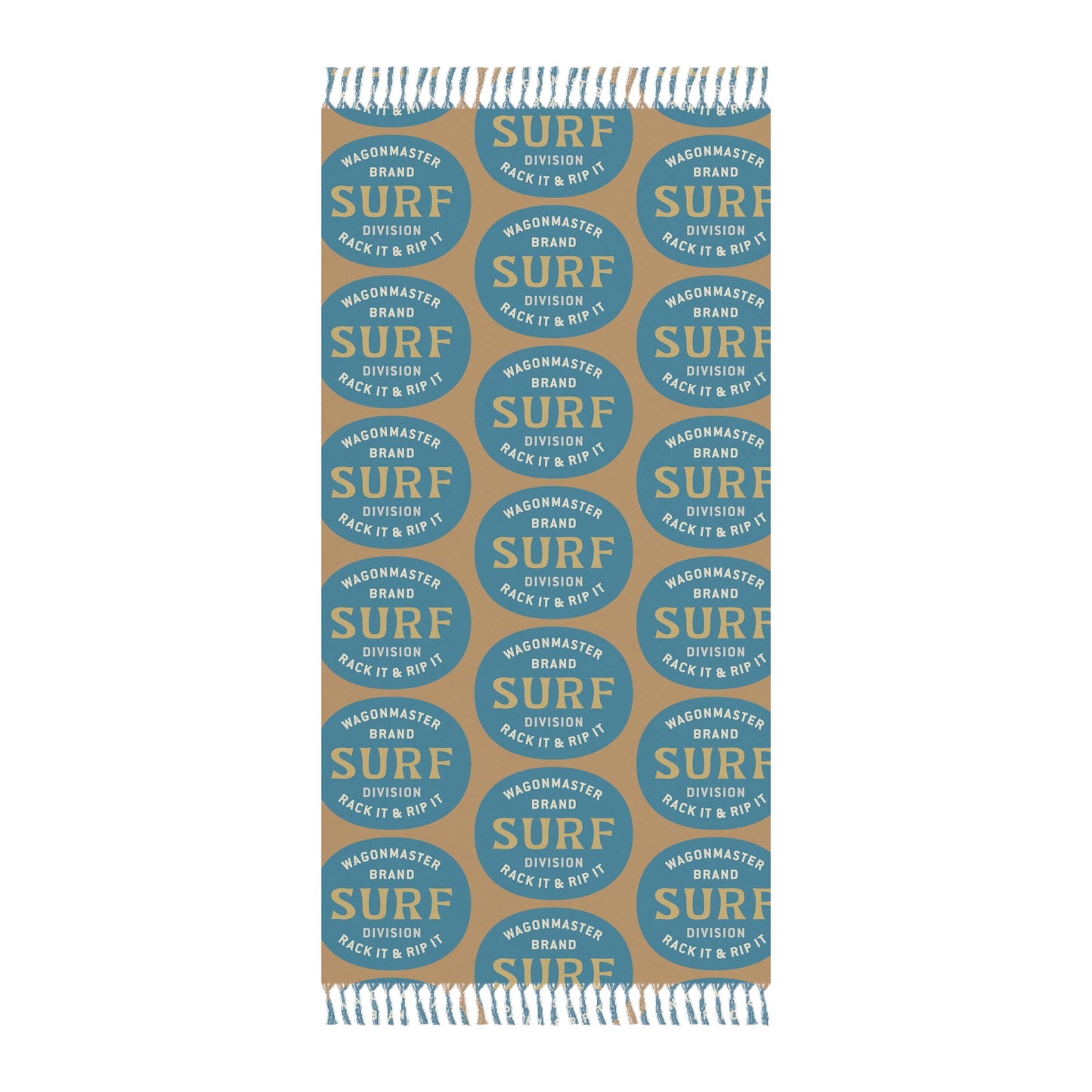 Wagonmaster Retro 'Surf' Logo Turkish Towel