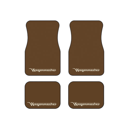 Wagonmaster Custom Fit Floor Mats - Nutmeg with Tan Logo