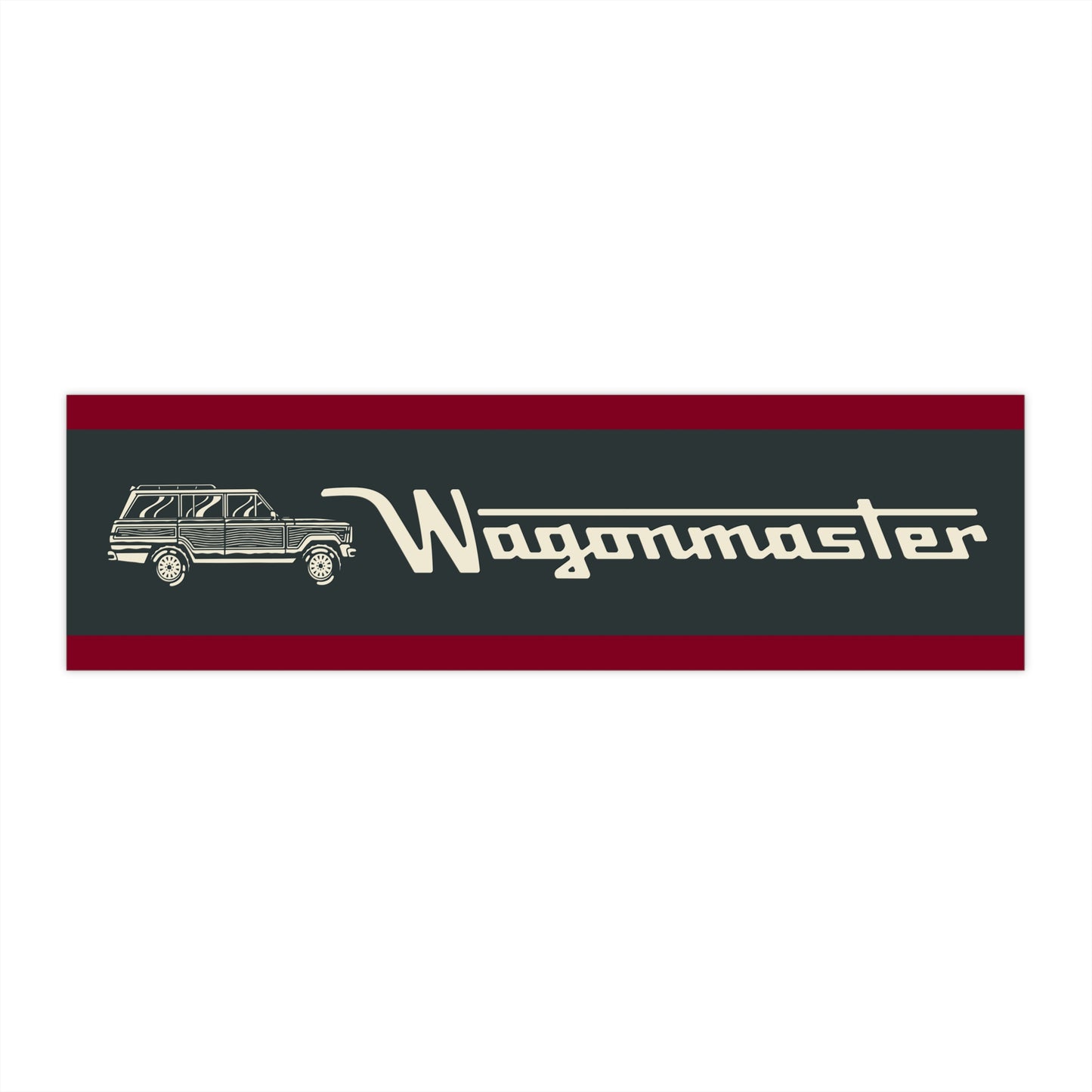 Bumper Sticker — “Wagonmaster” - Burgundy