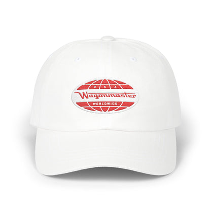Classic White Dad Cap with Retro Logo - Multiple Colors