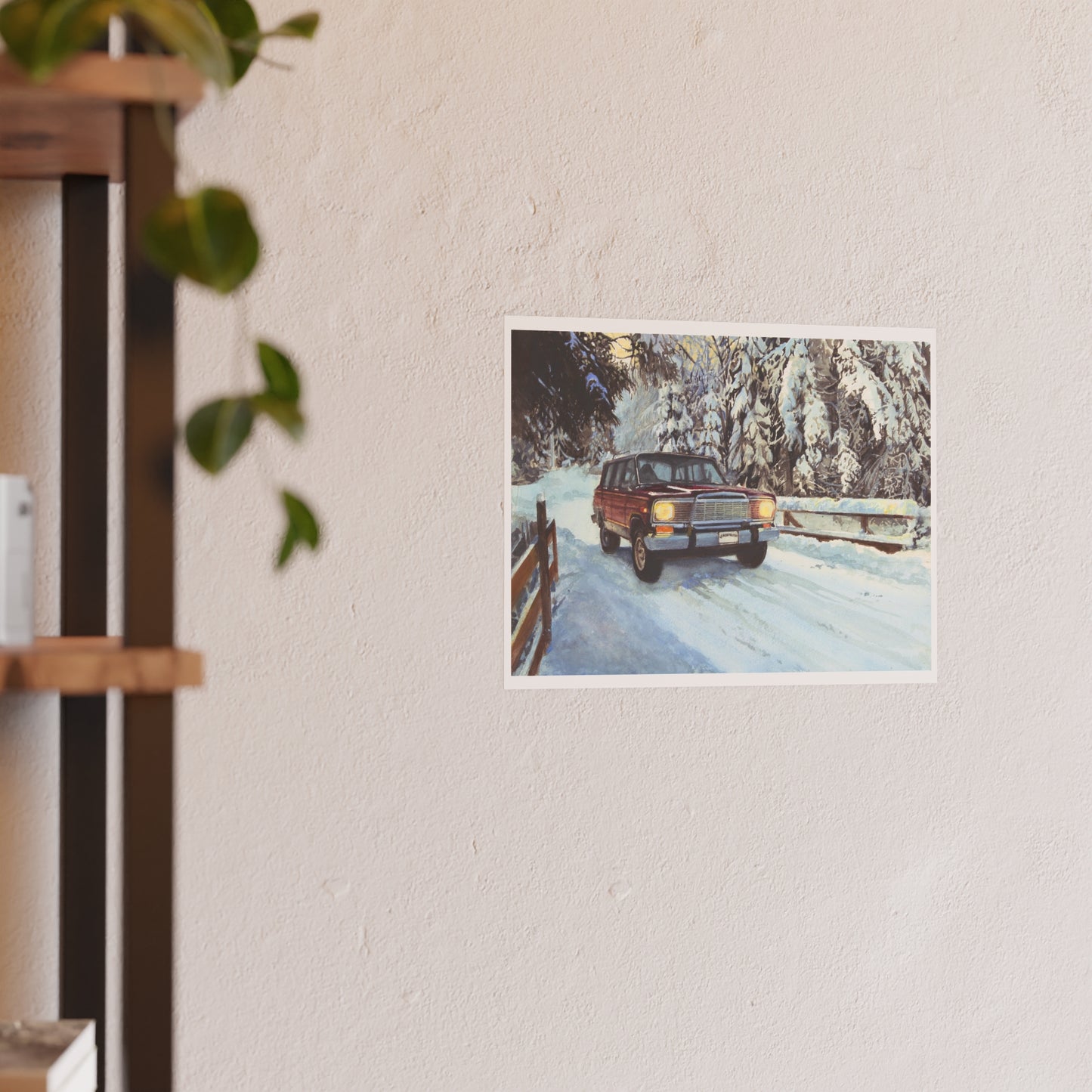 Winter Wonderland Wagoneer Poster - Multiple Sizes Available