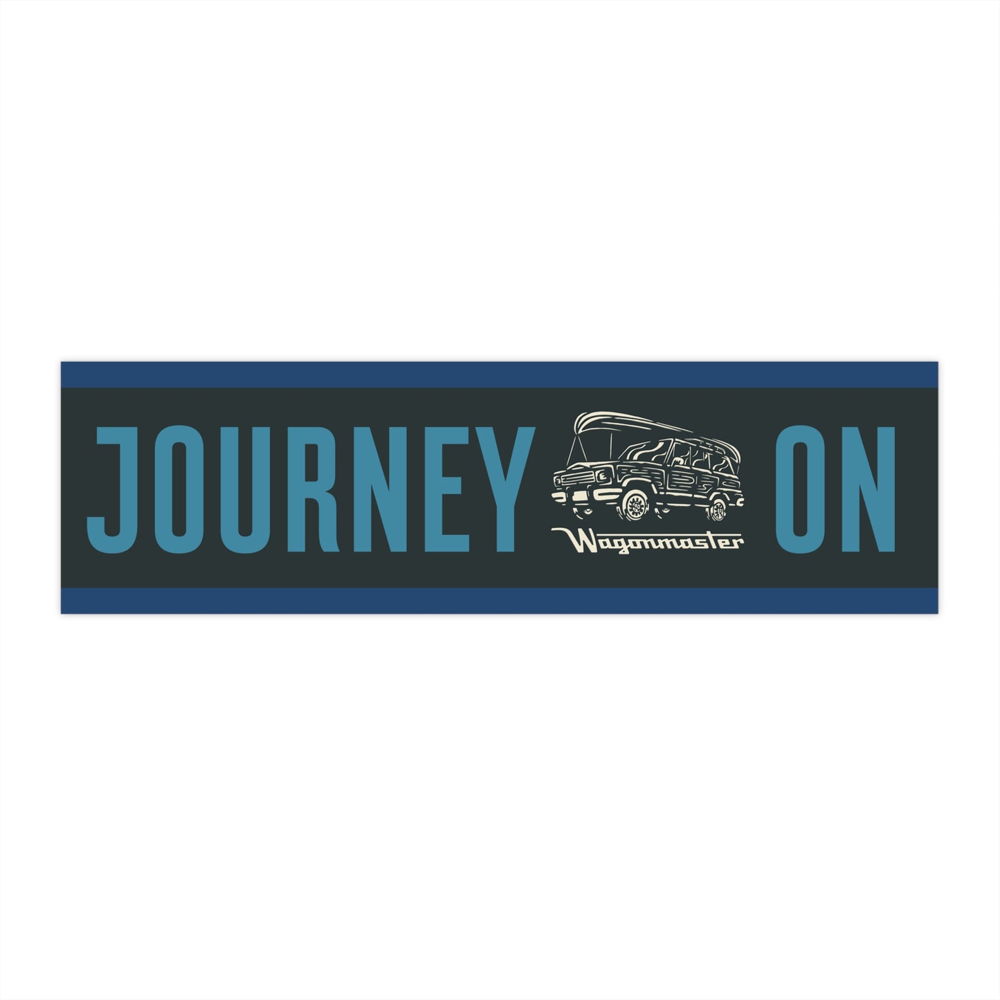 Bumper Sticker — “Journey On” - Blue