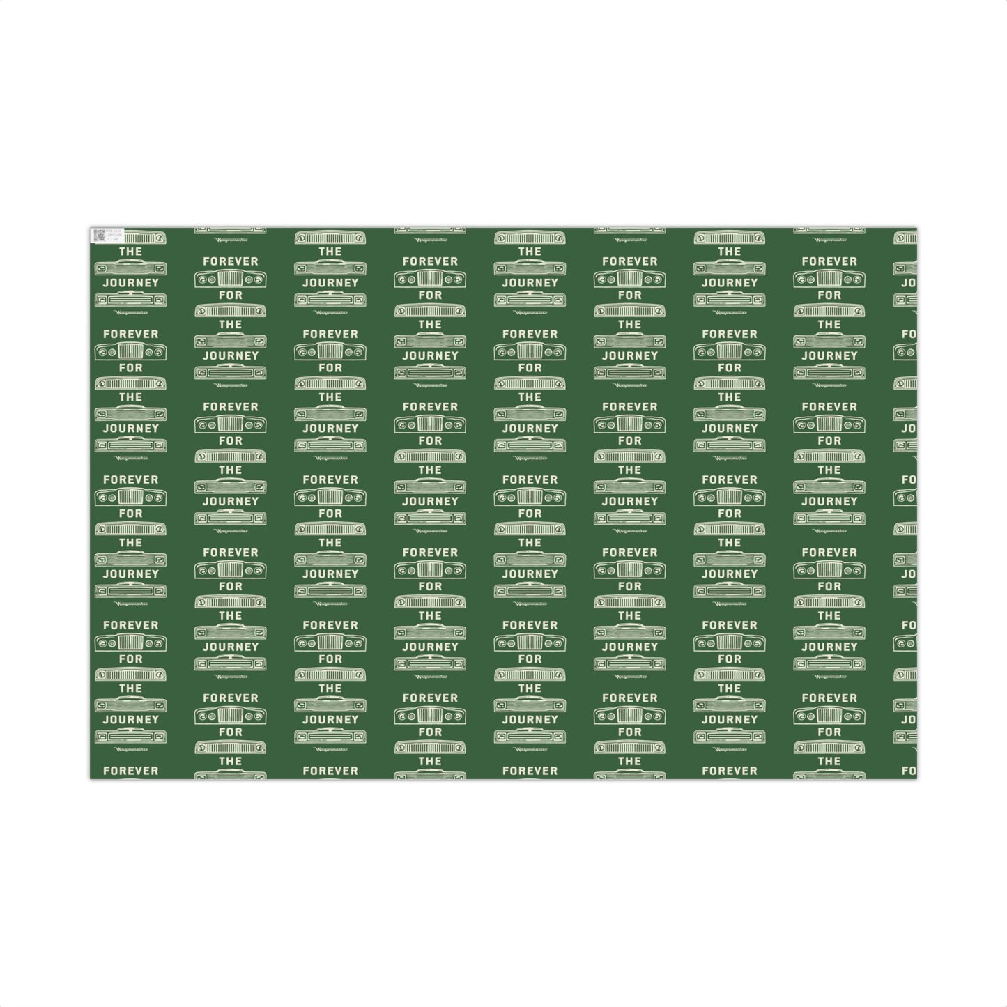 For the Journey Wrapping Paper — Hunter Green