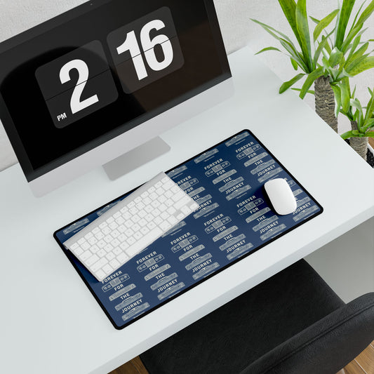 For the Journey Desk Mat — Navy Blue