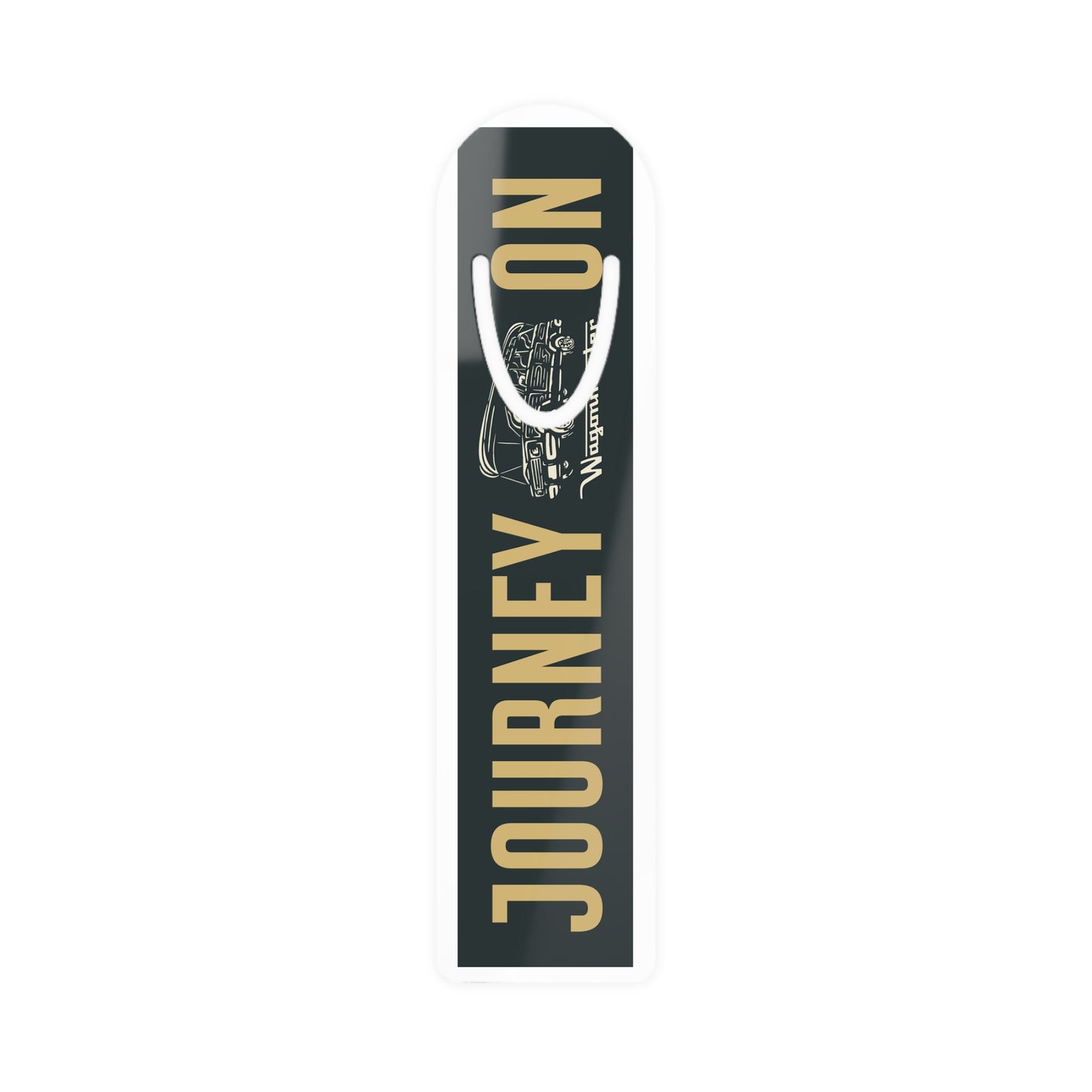 Journey On Bookmark — Metal Page Marker - Camel