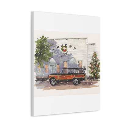 Christmas at Gruene Hall Stretched Canvas Art
