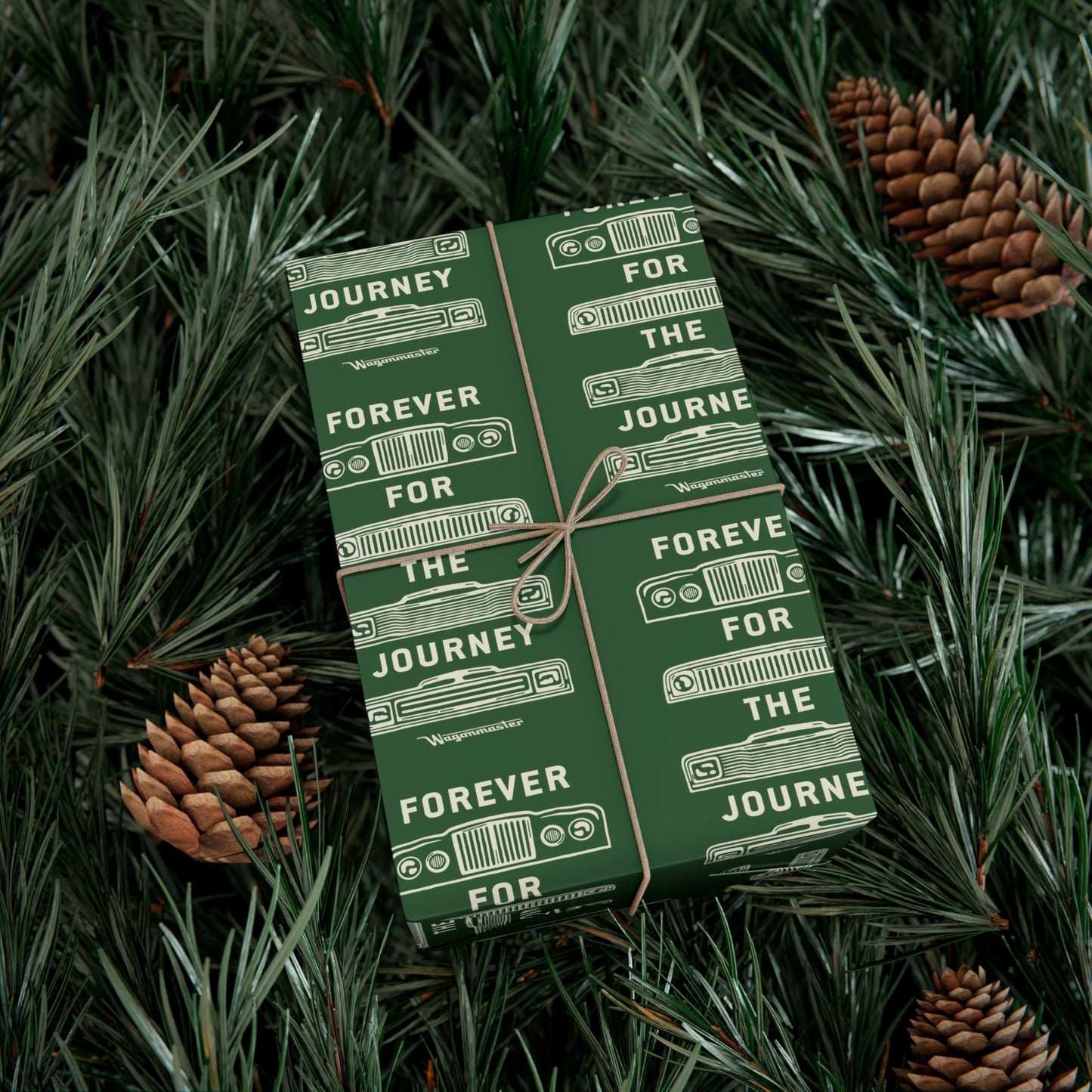 For the Journey Wrapping Paper — Hunter Green