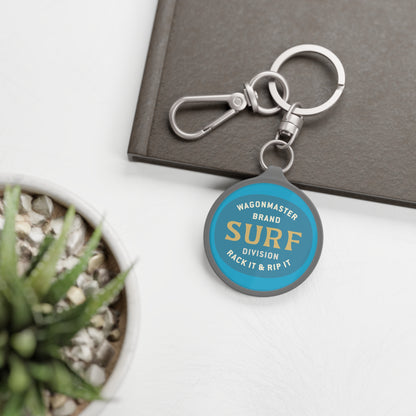 Surf Keyring Tag — Wagonmaster “Rack It & Rip It” Surf Division Keychain