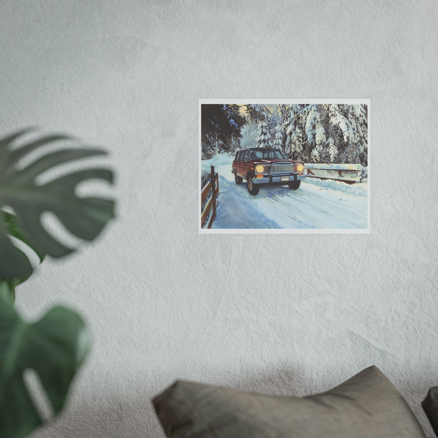 Winter Wonderland Wagoneer Poster - Multiple Sizes Available