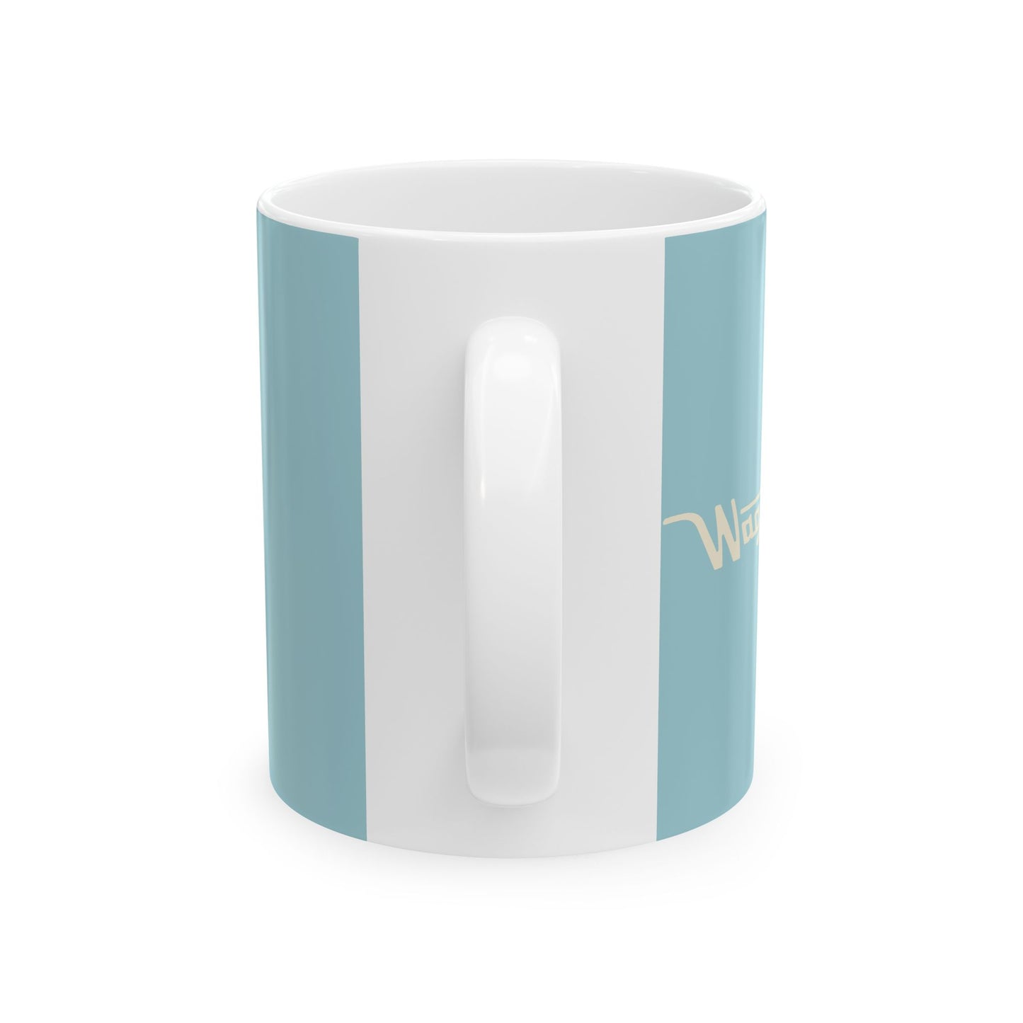 Ceramic Mug — Retro Coffee Cup (11oz/15oz) - Spinnaker Blue
