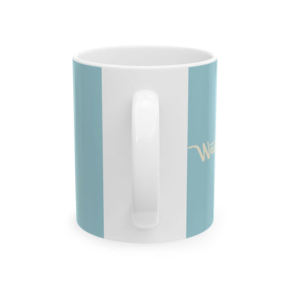 Ceramic Mug — Retro Coffee Cup (11oz/15oz) - Spinnaker Blue