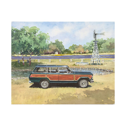 Hunter Green Wagoneer Poster