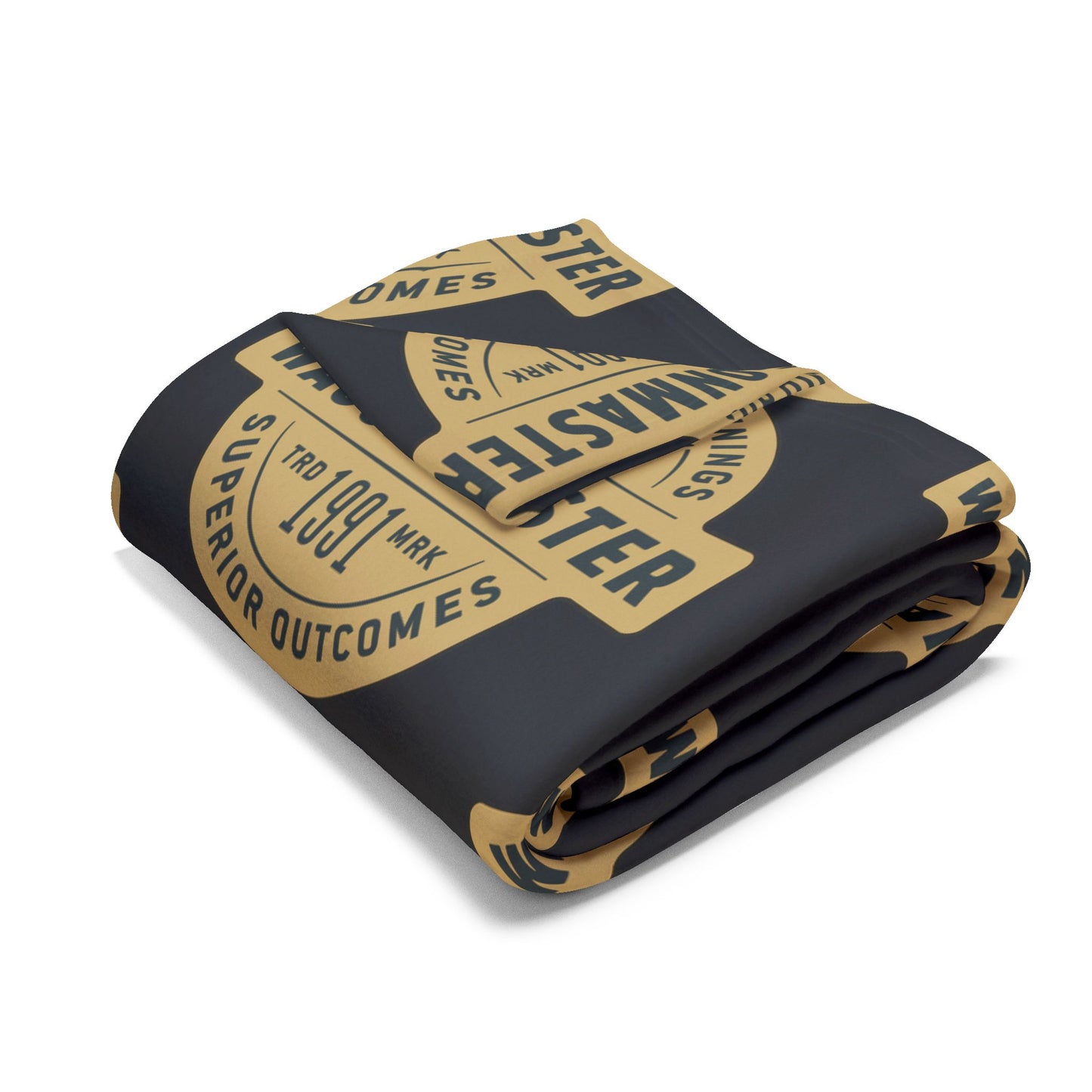 Wagonmaster Logo Fleece Blanket — Vintage Badge Cozy Throw
