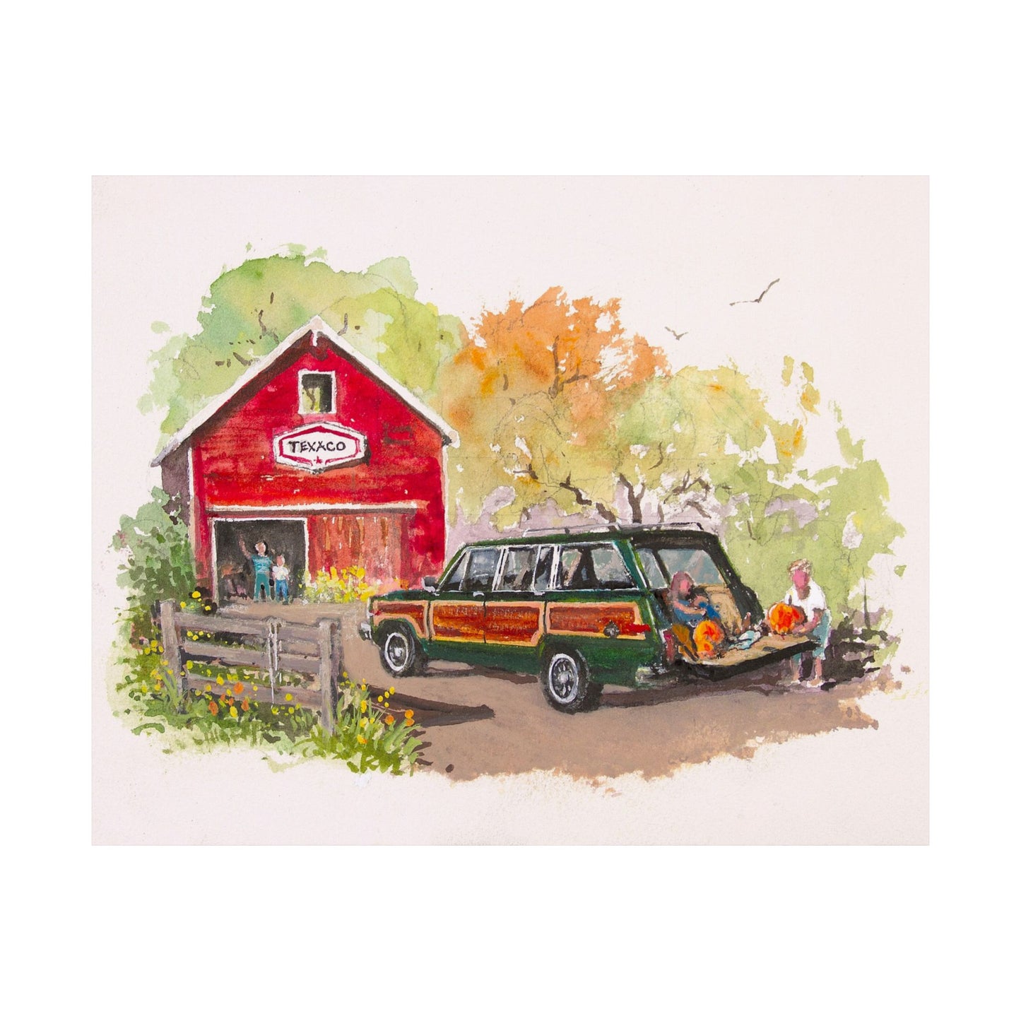 Fall Harvest Wagoneer Poster