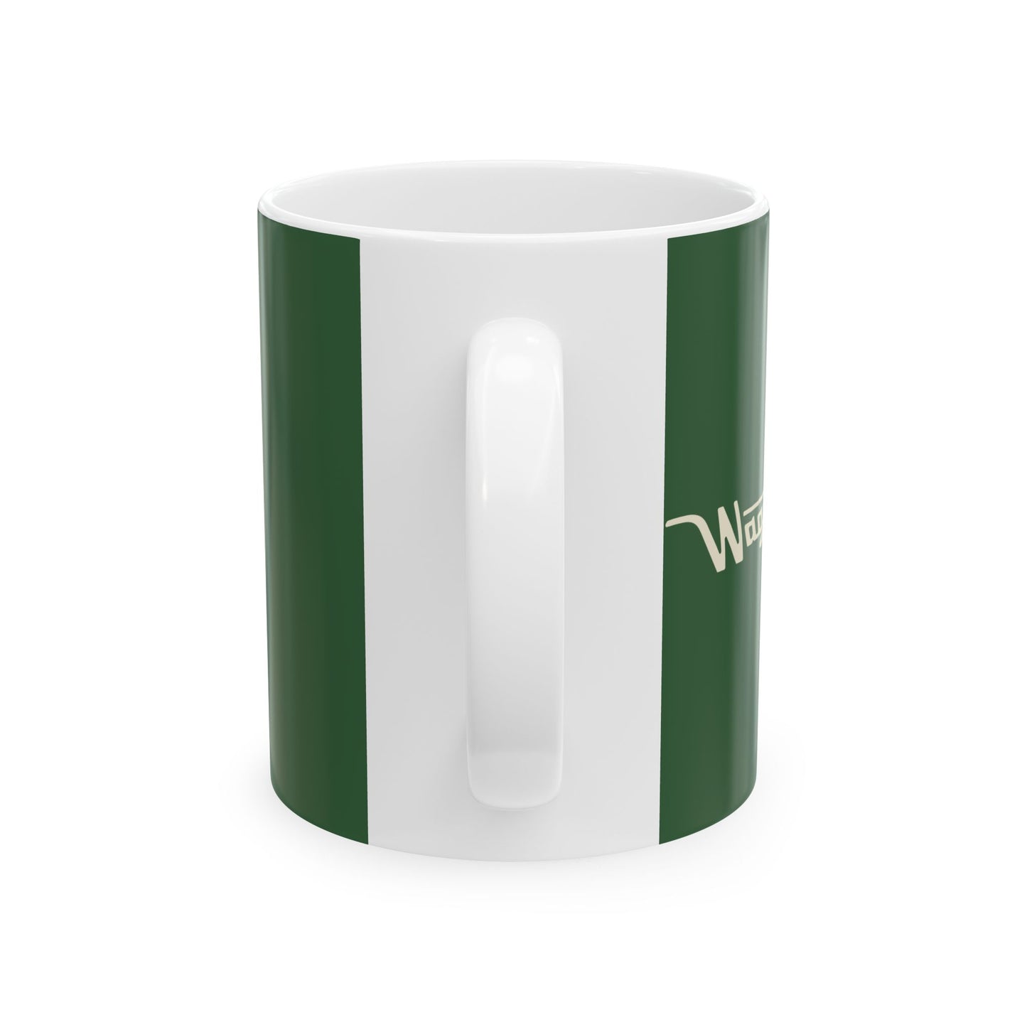 Ceramic Mug — Retro Coffee Cup (11oz/15oz) - Hunter Green