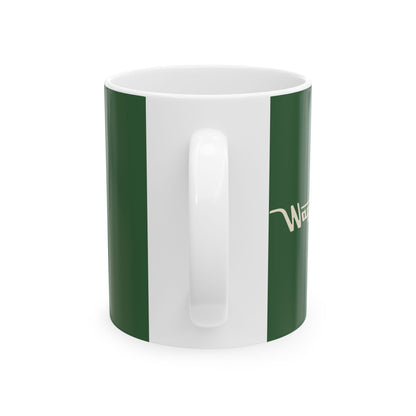 Ceramic Mug — Retro Coffee Cup (11oz/15oz) - Hunter Green