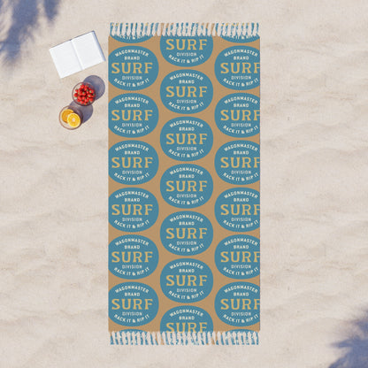 Wagonmaster Retro 'Surf' Logo Turkish Towel